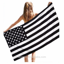 100% хлопка дополнительный мягкий американский флаг пляжные полотенца
